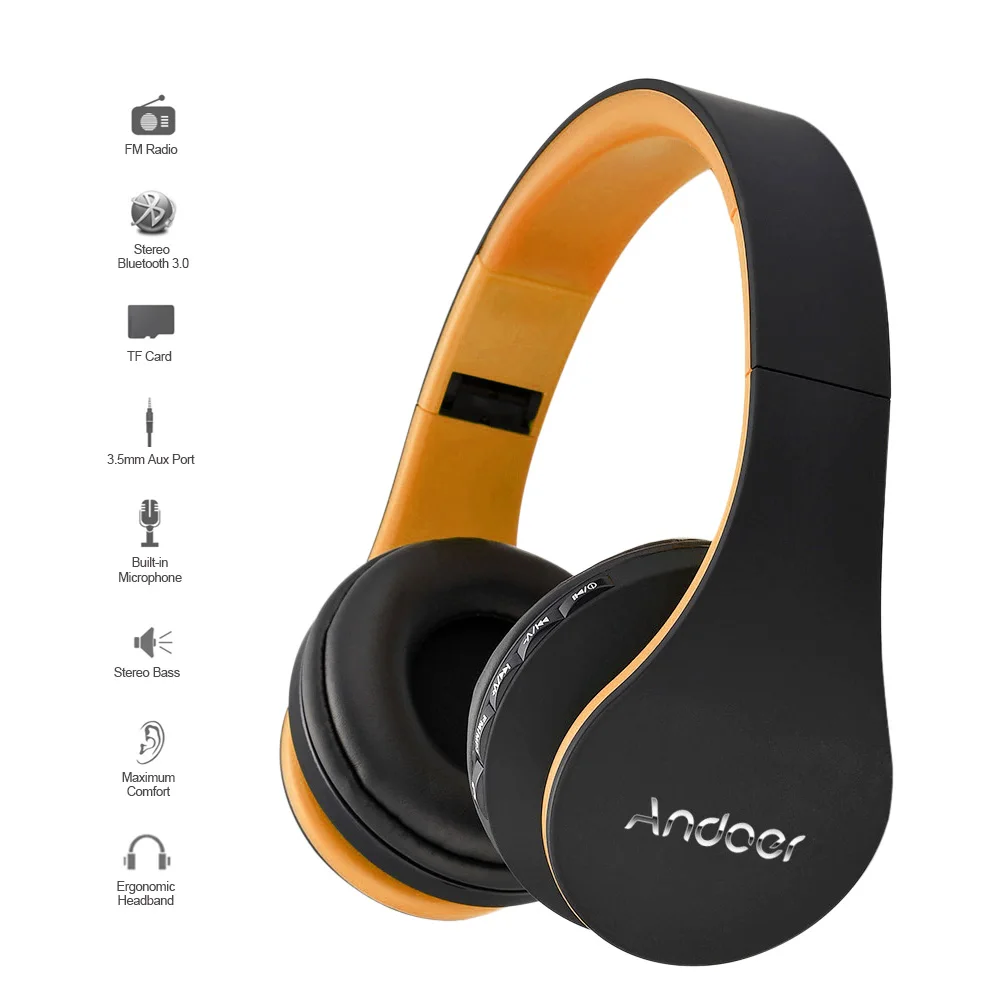 LH-811 Digital Wireless Stereo Bluetooth 4.1+ EDR Headphone Earphone Headset Wired Earphone with Mic MP3 Player TF FM Radio
LH-811 Digital Wireless Stereo Bluetooth 4.1+ EDR Headphone Earphone Headset Wired Earphone with Mic MP3 Player TF FM Radio