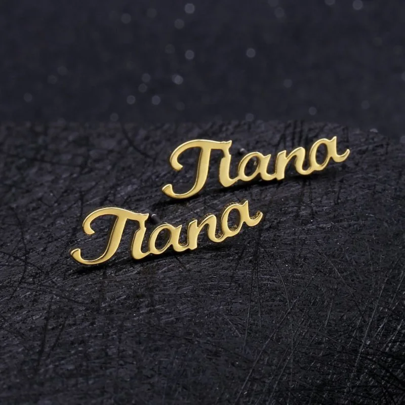 One Pair Personalized Custom Name Earrings For Women Customize Initial Cursive Nameplate Stud Earring Gift For Best Friend Girls
One Pair Personalized Custom Name Earrings For Women Customize Initial Cursive Nameplate Stud Earring Gift For Best Friend Girls