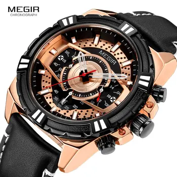 Reloje Creative Megir Men Watch Male Leather Punk Date Quartz Watches Mens Luxury Brand Waterproof Sport Clock Relogio Masculino
Reloje Creative Megir Men Watch Male Leather Punk Date Quartz Watches Mens Luxury Brand Waterproof Sport Clock Relogio Masculino