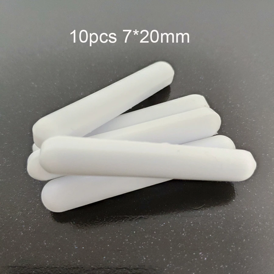 Бесплатная доставка C7x20mm 10 шт PTFE Магнитный мешалка стержни мешалки белые