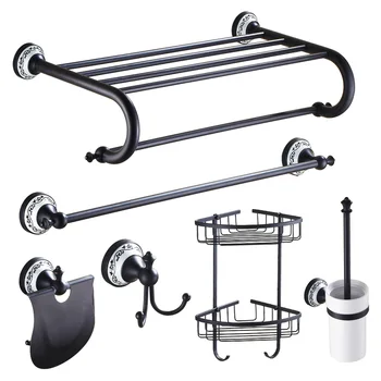 Black Bronze Pendant Bathroom Accessories Set Brass Ceramic Base Antique Bathroom Hardware Set Wall Mounted Brushed Bathoom Set
Black Bronze Pendant Bathroom Accessories Set Brass Ceramic Base Antique Bathroom Hardware Set Wall Mounted Brushed Bathoom Set