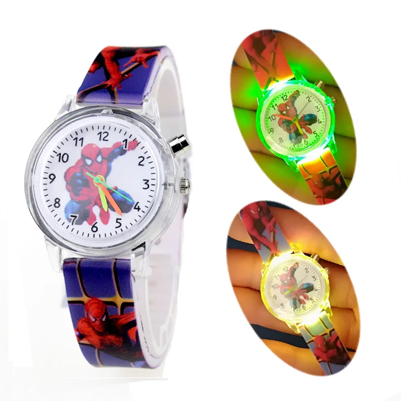 Glow Light Flash Spiderman Children Watch hello kitty Cat Kids Watches Girls Boys Child Clock Baby Birthday Gift Reloj infantil
Glow Light Flash Spiderman Children Watch hello kitty Cat Kids Watches Girls Boys Child Clock Baby Birthday Gift Reloj infantil