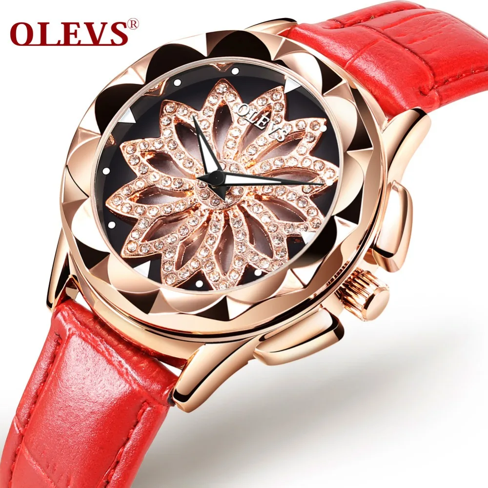 OLEVS Brand Luxury Women Watches Gold hollow out Beautiful design Quartz Ladies Watch Red Leather Clock Girl Wristwatch Luminous
OLEVS Brand Luxury Women Watches Gold hollow out Beautiful design Quartz Ladies Watch Red Leather Clock Girl Wristwatch Luminous