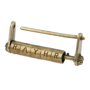 DRELD Antique Chinese Old Password Padlock Jewelry Chest Wooden Box Lock Padlock for Suitcase Drawer Cabinet Door Hardware Locks
DRELD Antique Chinese Old Password Padlock Jewelry Chest Wooden Box Lock Padlock for Suitcase Drawer Cabinet Door Hardware Locks