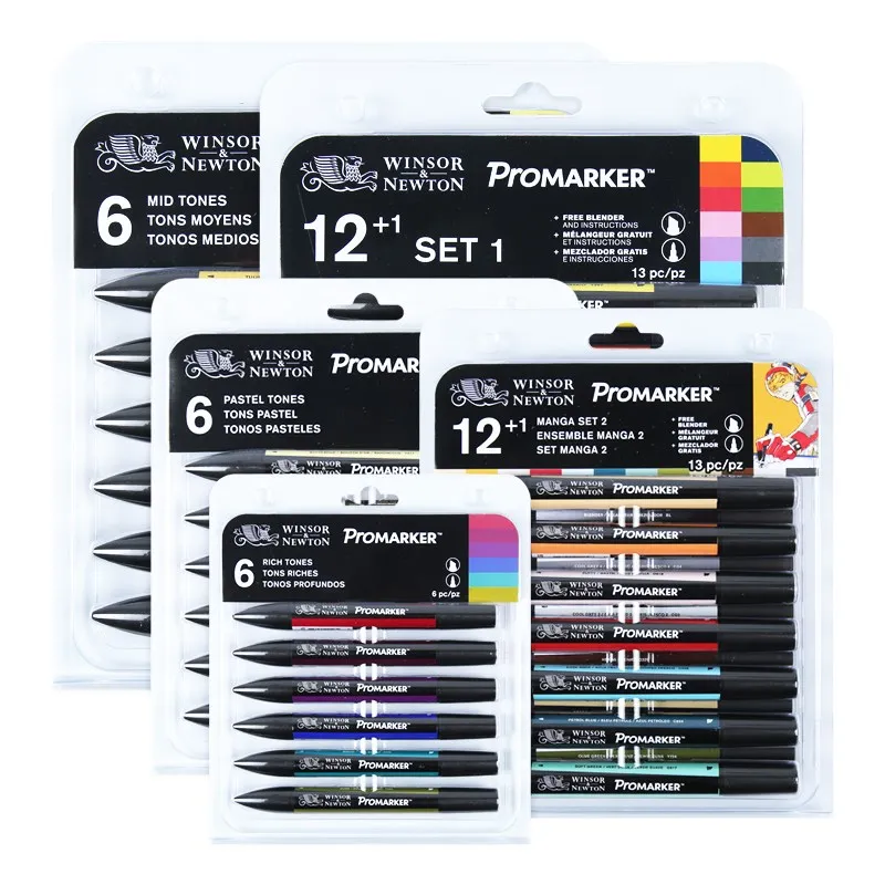 WINSOR&NEWTON 12 colors Professional Marker Pen Double Tips (1mm/6mm) Design Drawing art supplies
WINSOR&NEWTON 12 colors Professional Marker Pen Double Tips (1mm/6mm) Design Drawing art supplies
