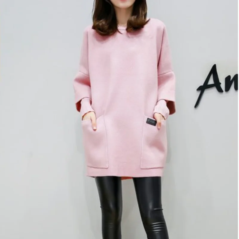 Sweatshirt Autumn Large Size Women Long Sleeve Hoodies Loose Pockets Outerwear Plus Size Wool Coat
Sweatshirt Autumn Large Size Women Long Sleeve Hoodies Loose Pockets Outerwear Plus Size Wool Coat