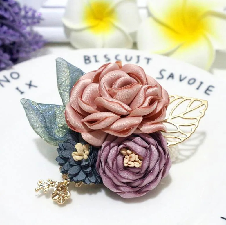 Handmade Fabric Rose Flower Brooch for Women Men Suits Dress Clothes Decoration Accessories
Handmade Fabric Rose Flower Brooch for Women Men Suits Dress Clothes Decoration Accessories