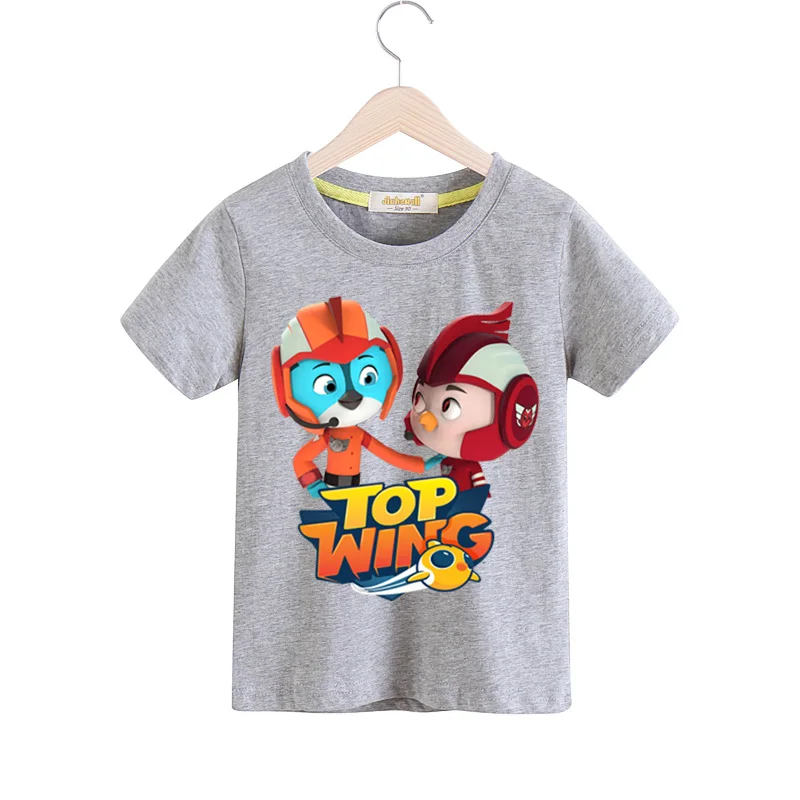 Baby Top Wing Cartoon Print T-shirts Costume Kids Summer Short Sleeve T Shirt Clothes Children Tee Top Clothing Boy Girls TX156 (6)