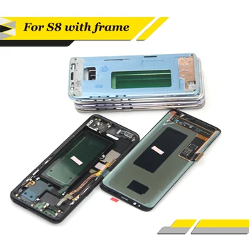 S8 LCD with frame for SAMSUNG Galaxy S8 G950 G950F Display S8 Plus G955 G955F Touch Screen Digitizer+tape
S8 LCD with frame for SAMSUNG Galaxy S8 G950 G950F Display S8 Plus G955 G955F Touch Screen Digitizer+tape