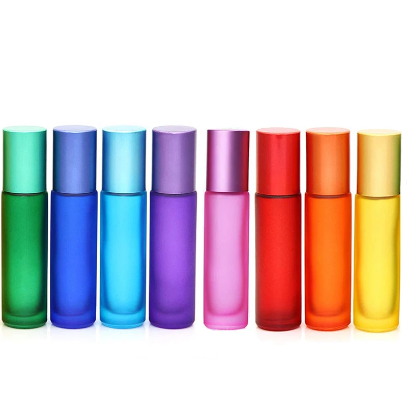 20pcs 10ml Portable Frosted Colorful Thick Glass Roller Essential Oil Perfume Bottles Travel Refillable Rollerball Bottle
20pcs 10ml Portable Frosted Colorful Thick Glass Roller Essential Oil Perfume Bottles Travel Refillable Rollerball Bottle