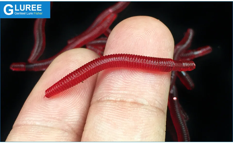GLUREE-50Pcs-Lot-3.5cm-Red-Worms-EarthWorm-Soft-Fishing-Lures-Worm-Bait-Soft-Artificial-Baits-Lifelike-Carp-Fishing-Tackle_06