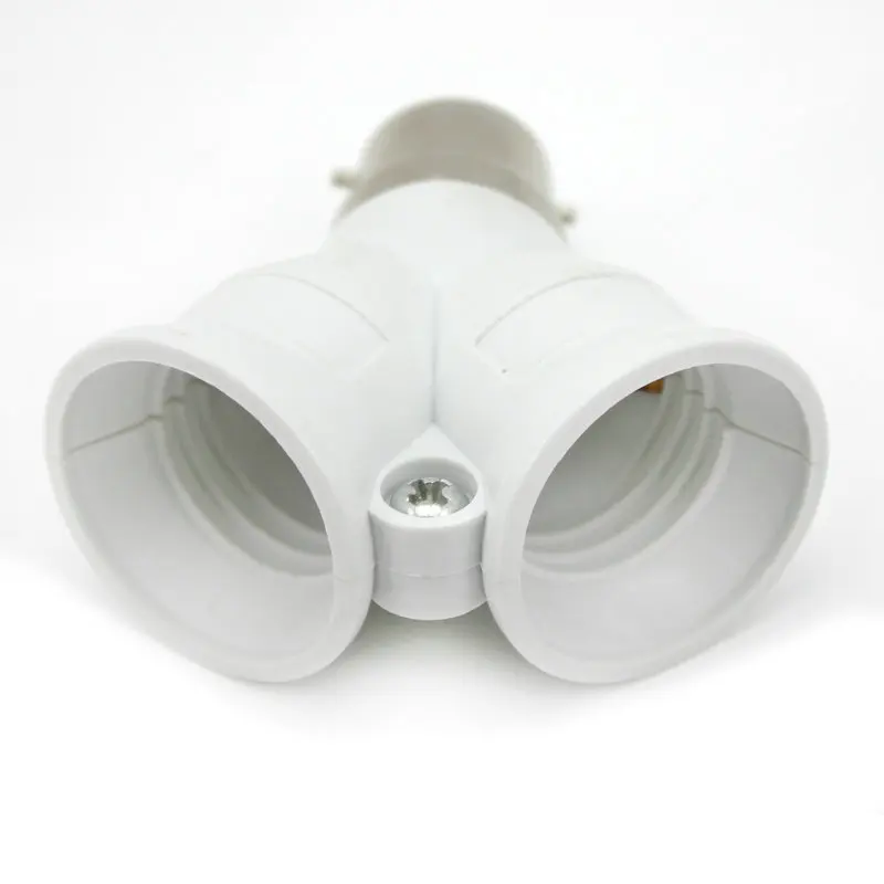 Hot 1 x B22 to 2 x E27 Splitter Adapter Socket Base Holder for LED Bulb Light Lamp Base
Hot 1 x B22 to 2 x E27 Splitter Adapter Socket Base Holder for LED Bulb Light Lamp Base