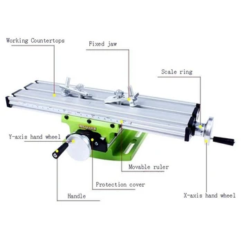 Mini Multifunctional Cross Working Table/ slide table support For Drilling Milling Machine Bench drill stent Tools 1PC
Mini Multifunctional Cross Working Table/ slide table support For Drilling Milling Machine Bench drill stent Tools 1PC