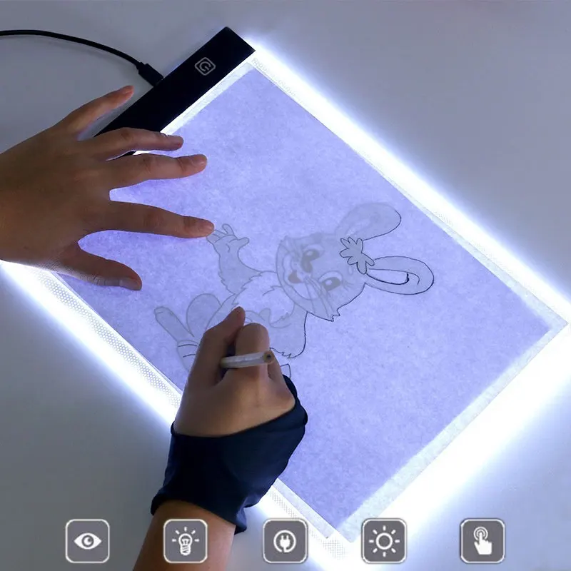 Tracing Board A5 Tracing Board LED Light Box Tracer Ultra-Thin Drawing Tablet Three-Level Dimming 8.5inch Writing Board 5V
Tracing Board A5 Tracing Board LED Light Box Tracer Ultra-Thin Drawing Tablet Three-Level Dimming 8.5inch Writing Board 5V