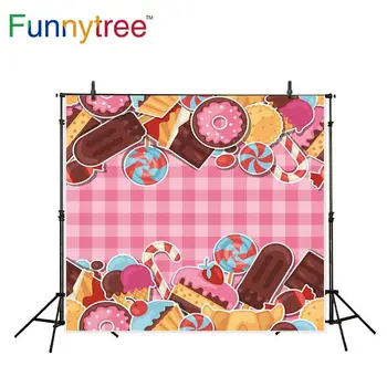 Funnytree backdrops for photography studio lattice cartoon different desserts candy for children party background photocall
Funnytree backdrops for photography studio lattice cartoon different desserts candy for children party background photocall