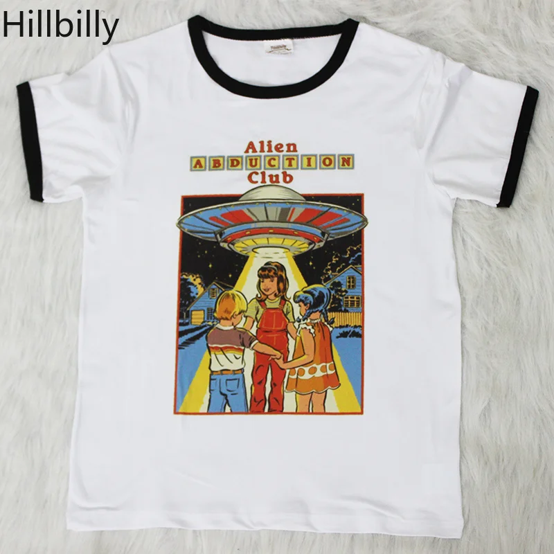 Hillbilly Alien Abduction Club Cute Polyester Oversize Short Sleeved O-neck Women Funny Casual Tees Shirts Summer 2019 Tees Tops
Hillbilly Alien Abduction Club Cute Polyester Oversize Short Sleeved O-neck Women Funny Casual Tees Shirts Summer 2019 Tees Tops