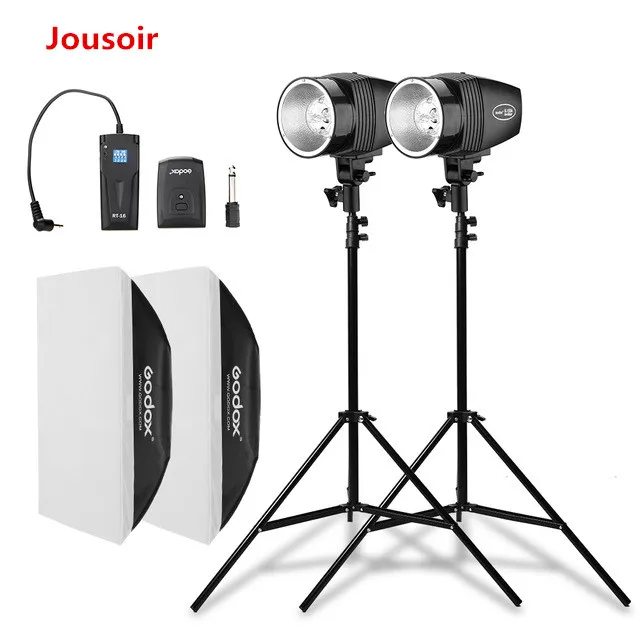 Godox 300Ws 2x K-150A Strobe Studio Flash Light Kit with RT-16 Trigger & 2x 50x70cm Softbox & 2x 190cm Light Stand CD50 
Godox 300Ws 2x K-150A Strobe Studio Flash Light Kit with RT-16 Trigger & 2x 50x70cm Softbox & 2x 190cm Light Stand CD50