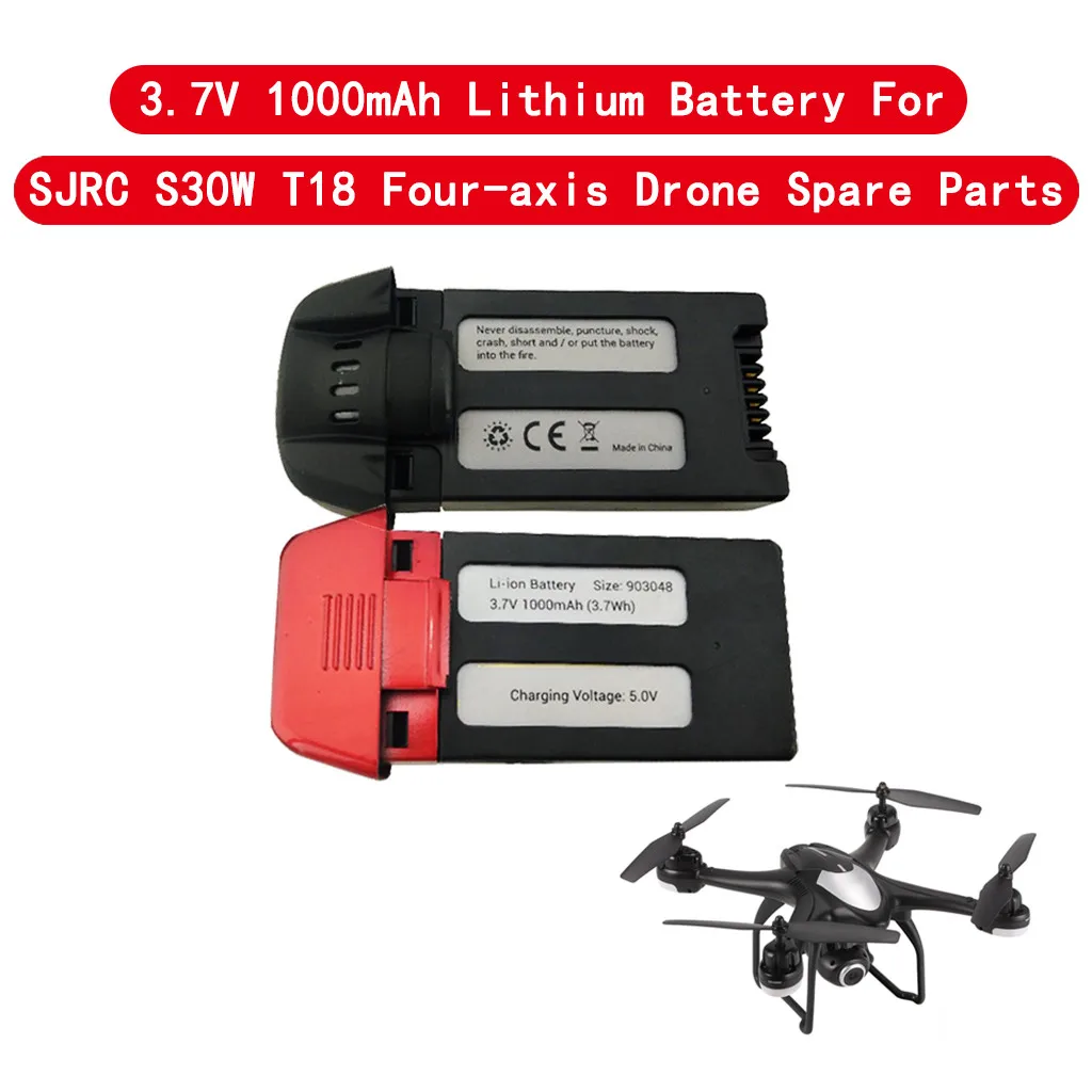 Quadcopter spare parts battery 3.7V 1000mAh Lithium Battery For SJRC S30W T18 Four-axis Drone Spare Parts Z610
Quadcopter spare parts battery 3.7V 1000mAh Lithium Battery For SJRC S30W T18 Four-axis Drone Spare Parts Z610