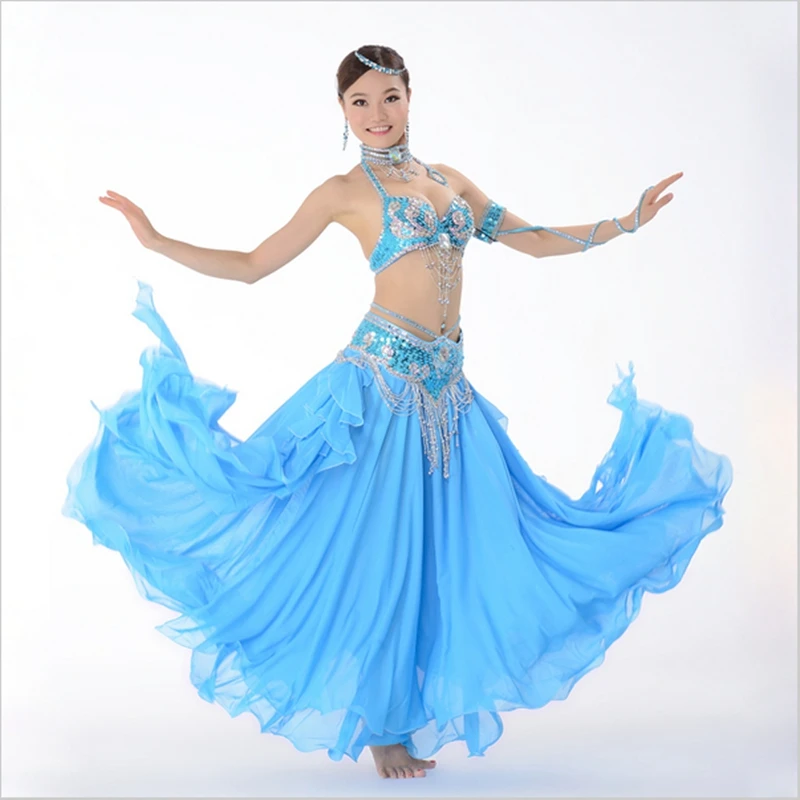 12 Colors Stage Performance Oriental Belly Dancing Clothes 3-piece Suit Bead Bra, Belt & Skirt Belly Dance Costume Set
12 Colors Stage Performance Oriental Belly Dancing Clothes 3-piece Suit Bead Bra, Belt & Skirt Belly Dance Costume Set