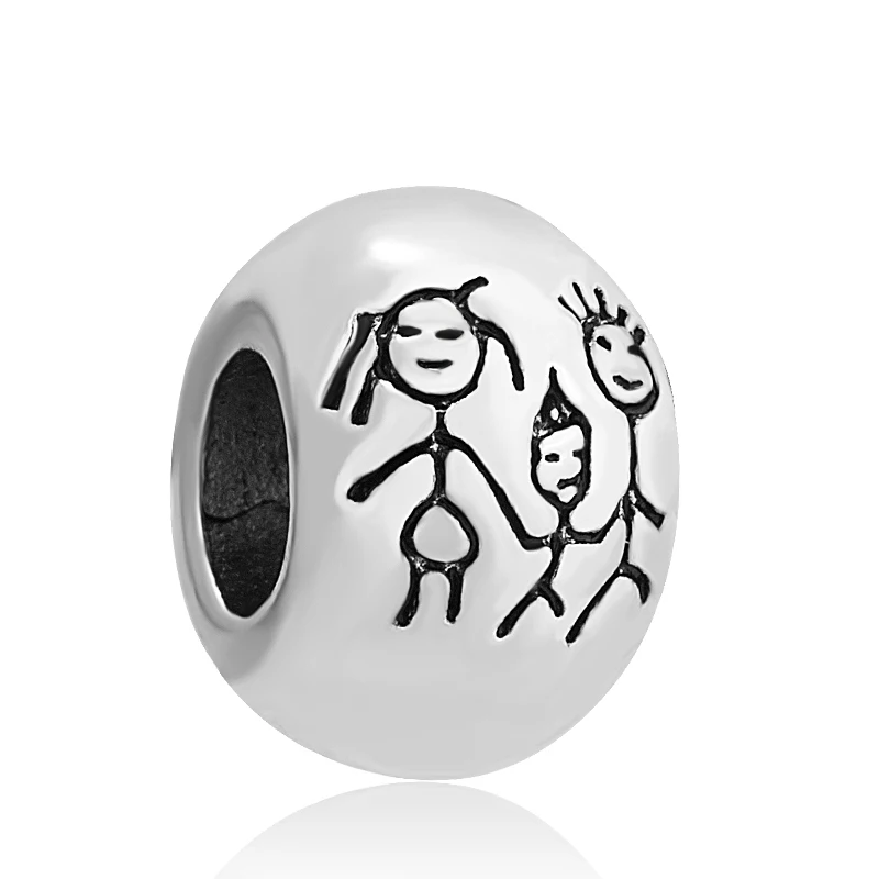 free shipping 1pc siver plated family round big hole Bead charm Fits European Pandora Charm Bracelets & Necklaces A101
free shipping 1pc siver plated family round big hole Bead charm Fits European Pandora Charm Bracelets & Necklaces A101