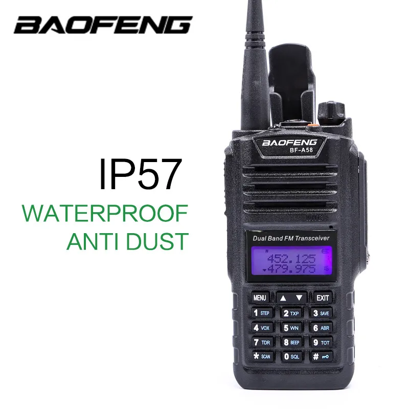 Baofeng Professional Walkie Talkie Waterproof BF-A58 with SOS FM Radio Station CB Ham Radio Two Way Dual Band Vhf Uhf
Baofeng Professional Walkie Talkie Waterproof BF-A58 with SOS FM Radio Station CB Ham Radio Two Way Dual Band Vhf Uhf