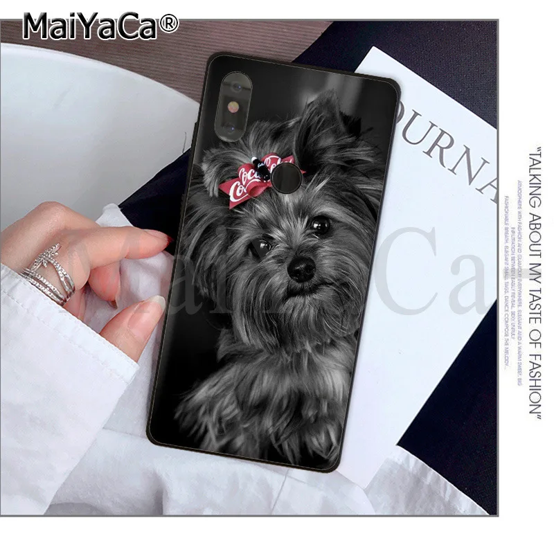 MaiYaCa Yorkshire terrier dog Colorful Cute Phone Accessories Case for xiaomi mi 6 8 se note2 3 mix2 redmi 5 5plus note 4 5 5