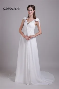 Real Pictures Spaghetti Straps White Beach Wedding Dresses 2018 Chiffon Plus Size Bridal Gown vestido de noiva 2018
Real Pictures Spaghetti Straps White Beach Wedding Dresses 2018 Chiffon Plus Size Bridal Gown vestido de noiva 2018