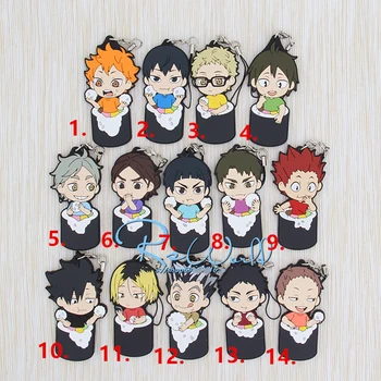 1pcs Anime High School Volleyball kageyama Hinata Oikawa Tooru Kozume Kenma Food Version Resin Rubber Keychain Phone Pendant
1pcs Anime High School Volleyball kageyama Hinata Oikawa Tooru Kozume Kenma Food Version Resin Rubber Keychain Phone Pendant
