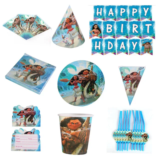 Moana Party supplies Paper Plate Cup Fork Spoon Invitation Tablecloth Topper Balloon Favor For Kid's Holiday Party Birthday Gift
Moana Party supplies Paper Plate Cup Fork Spoon Invitation Tablecloth Topper Balloon Favor For Kid's Holiday Party Birthday Gift