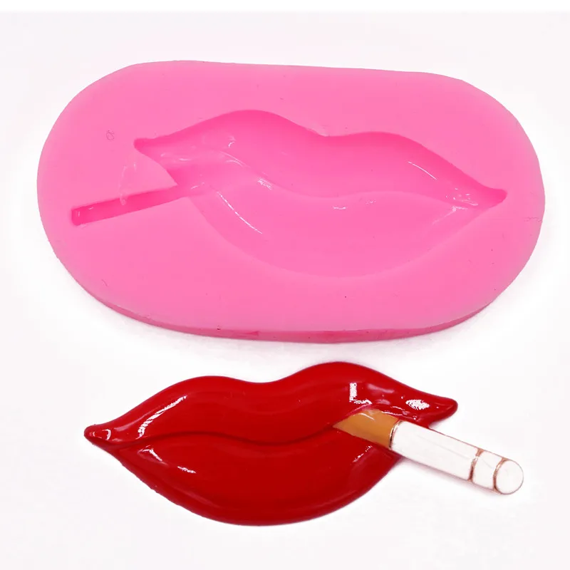 Sexy lips smoking candy cake silicone mold handmade art silicone soap mold chocolate cake silicone baking mold cookies flexible Sexy lips smoking candy cake silicone mold handmade art silicone soap mold chocolate cake silicone baking mold cookies flexible