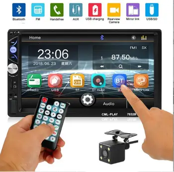 2 Din 7 Inch Display Car MP5 Player FM Radio Multi-Media Player Touch Screen Bluetooth Car Monitor Subwoofer With View Camera
2 Din 7 Inch Display Car MP5 Player FM Radio Multi-Media Player Touch Screen Bluetooth Car Monitor Subwoofer With View Camera
