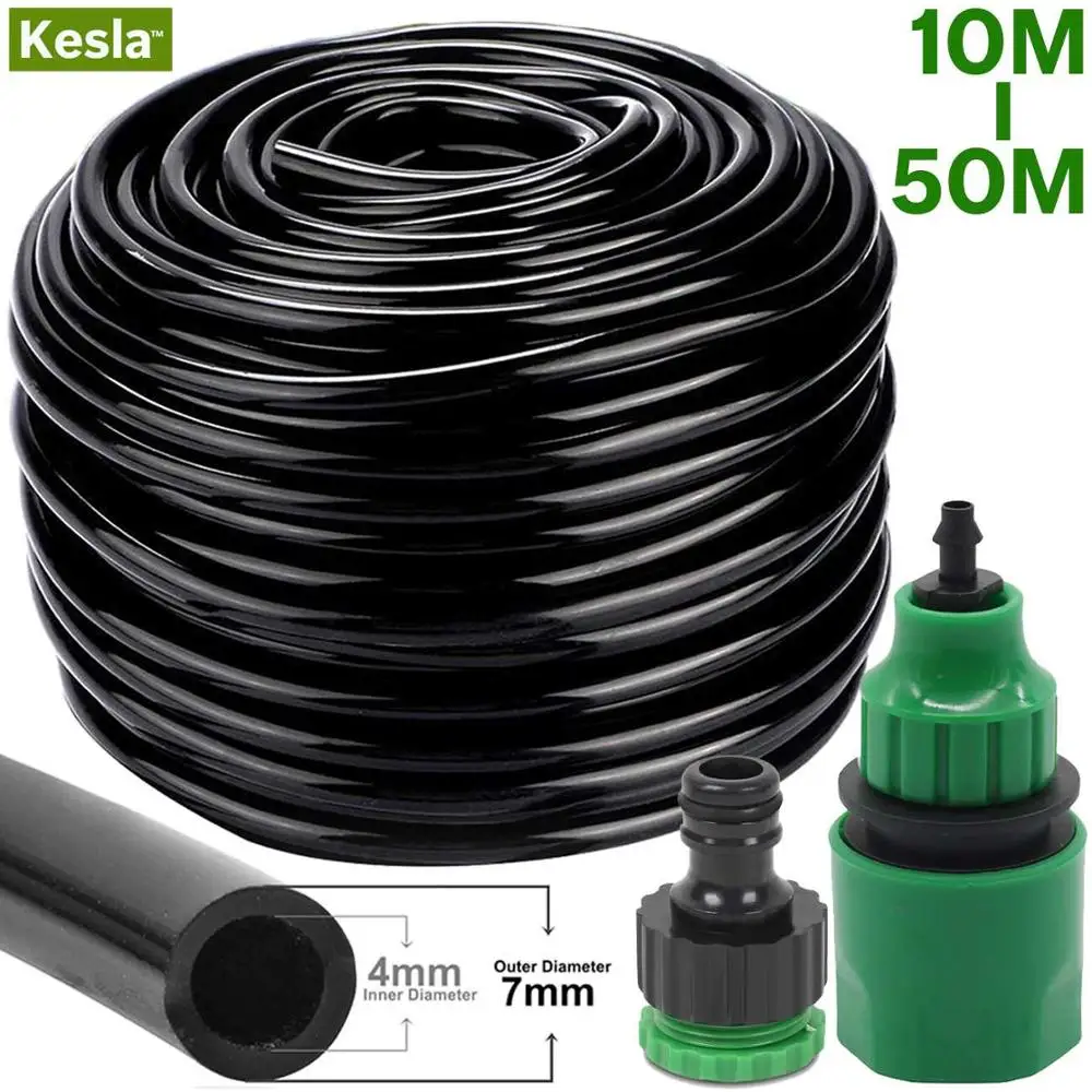 10/20/25/40/50 Meter 4/7mm Garden Water Hose & Quick Connector Micro Drip Misting Irrigation Tubing Pipe PVC Hose 1/4'' New Hose
10/20/25/40/50 Meter 4/7mm Garden Water Hose & Quick Connector Micro Drip Misting Irrigation Tubing Pipe PVC Hose 1/4'' New Hose