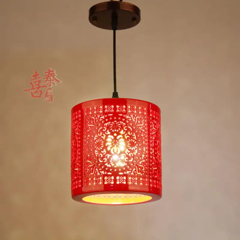 Chinese red lanterns on the balcony aisle entrance hall aisle lamp Chinese Ceramic Pendant pen small cylindrical Pendant Light
Chinese red lanterns on the balcony aisle entrance hall aisle lamp Chinese Ceramic Pendant pen small cylindrical Pendant Light