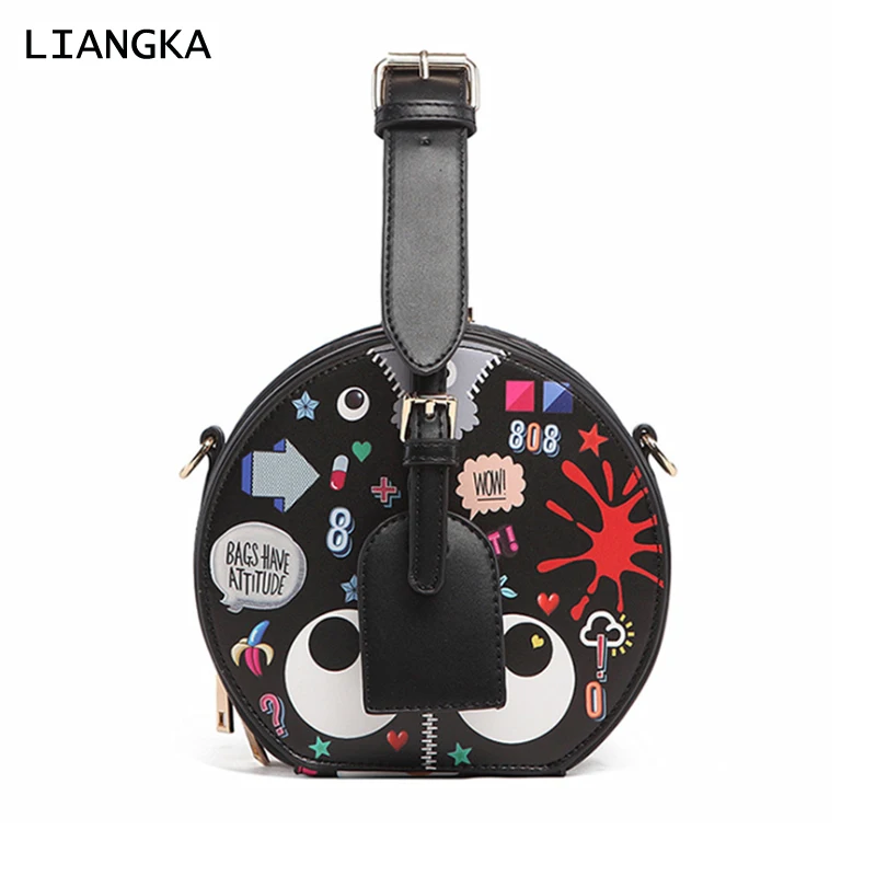 LIANGKA Luxury 3D Graffiti Circular Bags for Women Round Pattern Printed Handbag Crossbody Bag Tote Messenger Bag
LIANGKA Luxury 3D Graffiti Circular Bags for Women Round Pattern Printed Handbag Crossbody Bag Tote Messenger Bag