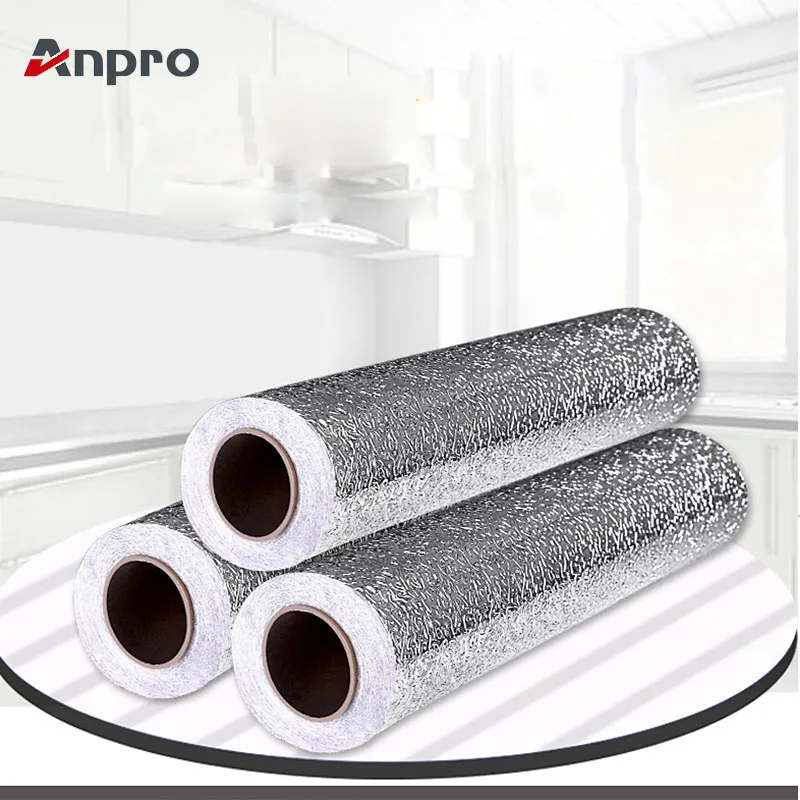 Anpro Aluminum Foil Paper Kitchen Anti-oil Stickers Waterproof Moisture Self-adhesive Kitchen Cabinet Stove Sticker Wallpaper
Anpro Aluminum Foil Paper Kitchen Anti-oil Stickers Waterproof Moisture Self-adhesive Kitchen Cabinet Stove Sticker Wallpaper