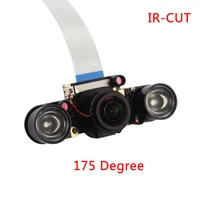 Raspberry Pi 3 B+ IR-CUT Camera 5MP 175 Degree Focal Adjustable Night Vision Camera Module for Raspberry Pi 3 Model B Plus/3/2