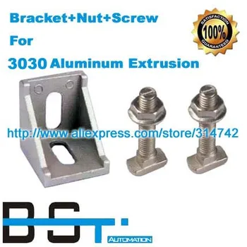 Free shipping for Aluminium bracket + M6*16 T Screw Bolt + M6 Flange nut for 3030 aluminium profile connector
Free shipping for Aluminium bracket + M6*16 T Screw Bolt + M6 Flange nut for 3030 aluminium profile connector