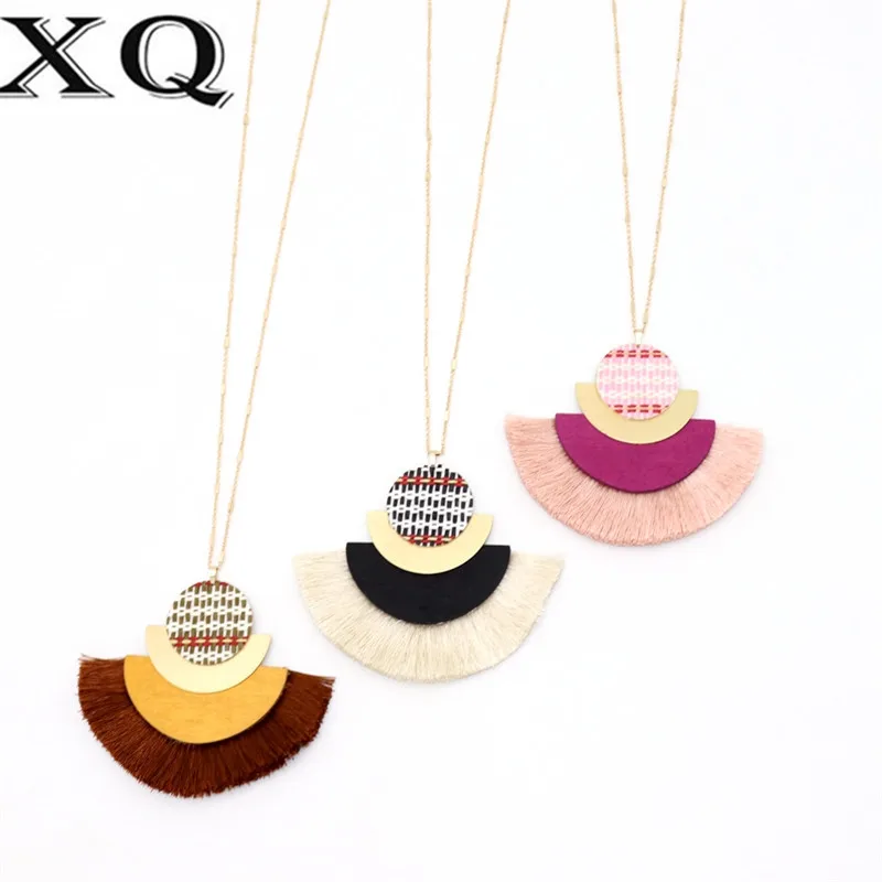 XQ2019 new alloy semi-circular tassel long necklace chain woven sweater chain fashion woman jewelry accessories color beautiful
XQ2019 new alloy semi-circular tassel long necklace chain woven sweater chain fashion woman jewelry accessories color beautiful
