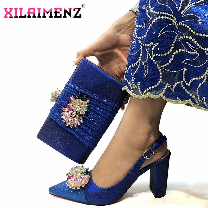 Top Selling Woman African Pointed Toe Shoes And Purse Set Italian Style Square Heels Sandals Shoes And Bag For Fashion Party
Top Selling Woman African Pointed Toe Shoes And Purse Set Italian Style Square Heels Sandals Shoes And Bag For Fashion Party