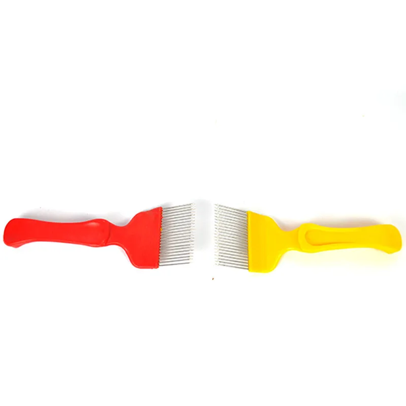 

1PCS Beekeeping Tools Good Quality 18 Pin Stainless Steel Tines Comb Uncapping Fork Scratcher Two-color Cut Honey Fork Bee