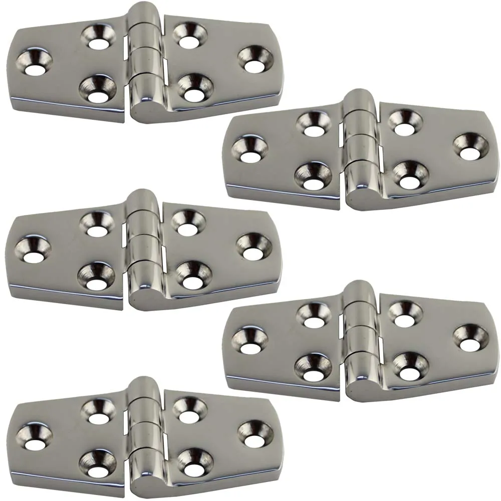 2pcs 4/" x 1/" 316 Stainless Steel Cast Boat Cabin Door Strap Hinge Fitting