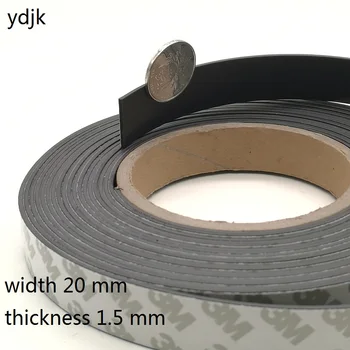 10 Meter/lot Rubber Magnet 20*1.5 mm self Adhesive Flexible Magnetic Strip Rubber Magnet Tape 20x1.5 mm
10 Meter/lot Rubber Magnet 20*1.5 mm self Adhesive Flexible Magnetic Strip Rubber Magnet Tape 20x1.5 mm