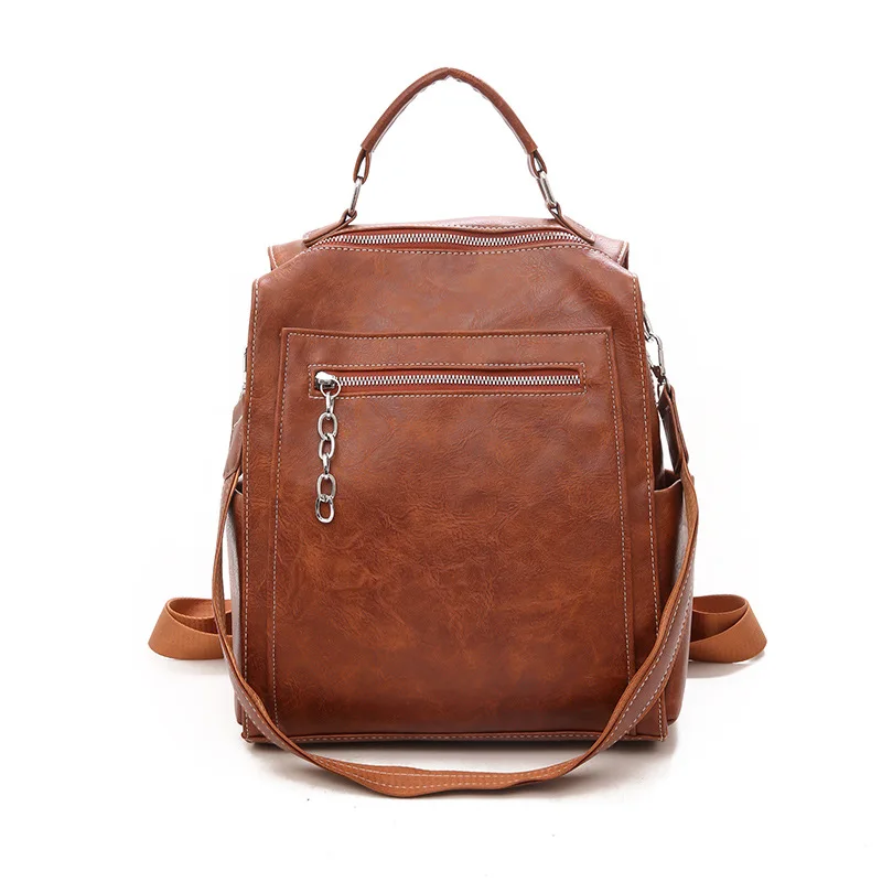 vintage women backpack pu leather solid high quality backpack female black brown back pack Ladies shoulder bagpack mochila 2019
vintage women backpack pu leather solid high quality backpack female black brown back pack Ladies shoulder bagpack mochila 2019