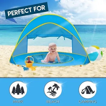 Drop Shipping Baby Beach Tent Pop Up Playing Fun Portable Shade 50+UV-Protection quick Baby Pool Tent UV protection Sun Shelters
Drop Shipping Baby Beach Tent Pop Up Playing Fun Portable Shade 50+UV-Protection quick Baby Pool Tent UV protection Sun Shelters