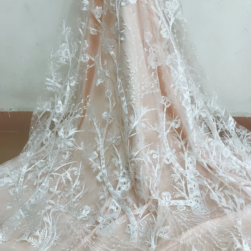 New style off white embroidery french lace fabric mesh lace home sewing garment dress bride wedding lace material
New style off white embroidery french lace fabric mesh lace home sewing garment dress bride wedding lace material