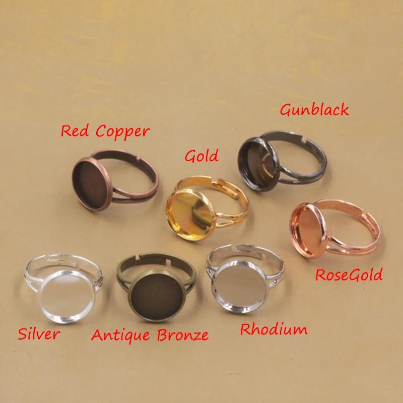 20pcs 10mm 12mm 14mm 18mm 20mm Cabochon Rings Settings Copper Ring Base Blank Round Glass Cabochon DIY Jewelry Making Components
20pcs 10mm 12mm 14mm 18mm 20mm Cabochon Rings Settings Copper Ring Base Blank Round Glass Cabochon DIY Jewelry Making Components
