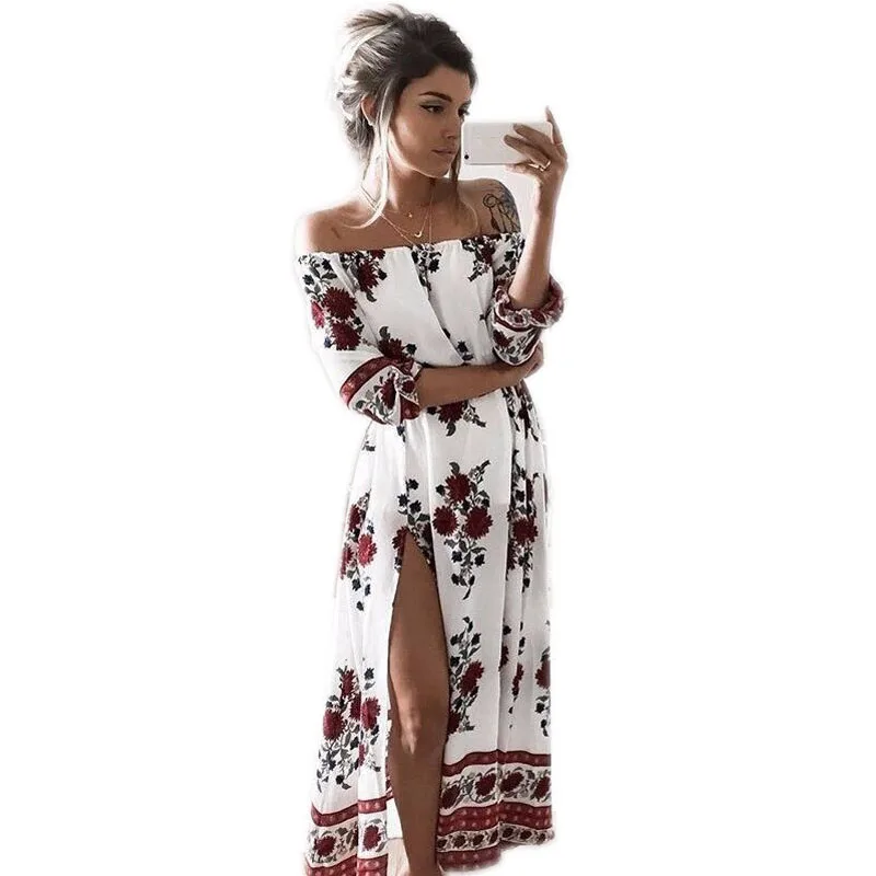 2017 Women Dress Summer Women Boho Beach Print Slash Neck Off Shoulder Casual Long Maxi Robe Split Dress Women Clothing NQ961735
2017 Women Dress Summer Women Boho Beach Print Slash Neck Off Shoulder Casual Long Maxi Robe Split Dress Women Clothing NQ961735