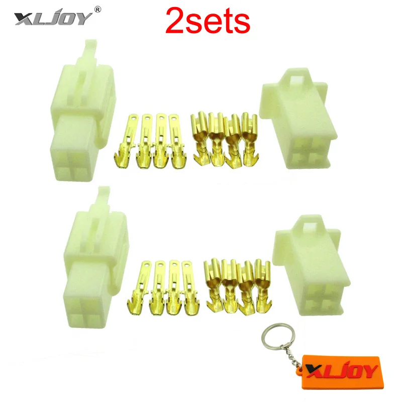 STONEDER 4/ Broches Fil /électrique connecteur Terminal Harnais Prise pour Pit Mini Bike