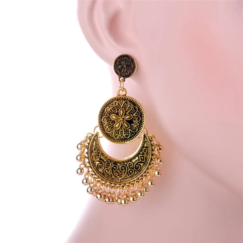 Romad Boho Beaded Tassel Earrings For Women Ethnic Jewelry Antique Gold Color Vintage Flower Carved Multilayer Statement Earring
Romad Boho Beaded Tassel Earrings For Women Ethnic Jewelry Antique Gold Color Vintage Flower Carved Multilayer Statement Earring