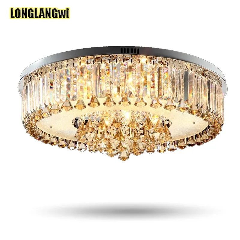 Round Modern LED Crystal Chandeliers Lamp for Living Room Bedroom Contains remote control lighting
Round Modern LED Crystal Chandeliers Lamp for Living Room Bedroom Contains remote control lighting